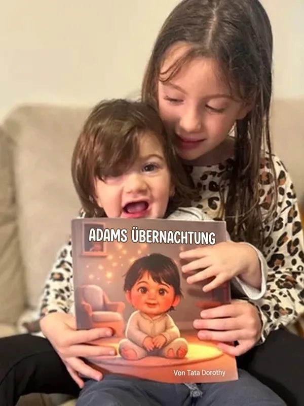 Das Kind von Chanthal Garcia mit seinem Adorabook