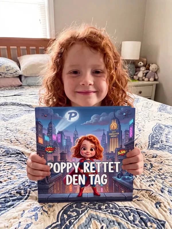 Das Kind von Teronica Turner mit seinem Adorabook