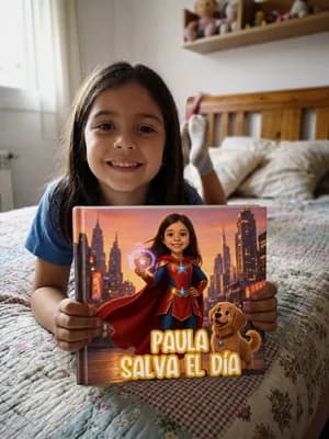El hijo de Rosa Domínguez con su Adorabook