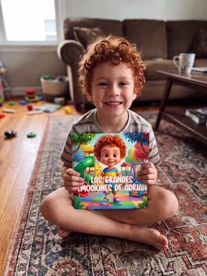 El hijo de Rita E. Hoffmann con su Adorabook
