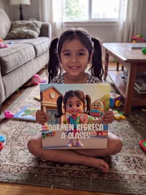 El hijo de Margaret Francioli con su Adorabook