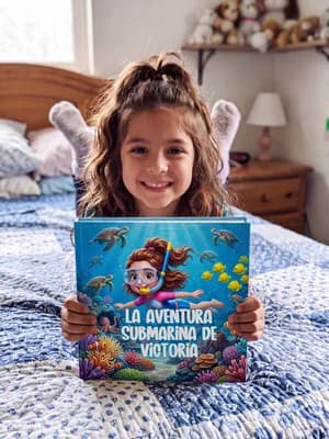 El hijo de Nova A. Taggart con su Adorabook