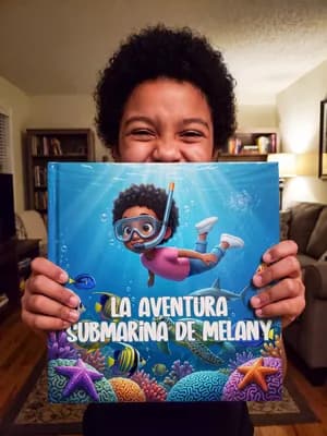 El hijo de LInda Devore con su Adorabook