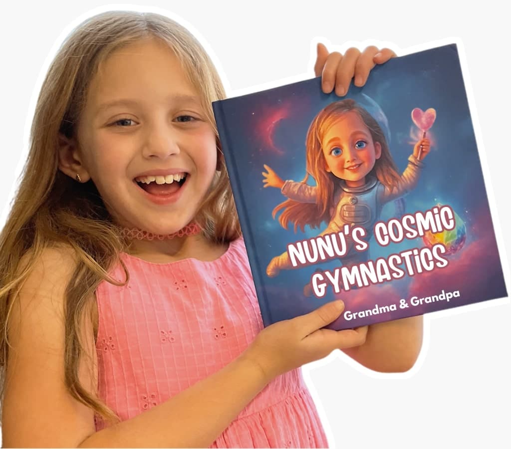 Children reading personalized Adorabook storybooks