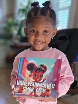 Darina Edwards's child with their Adorabook