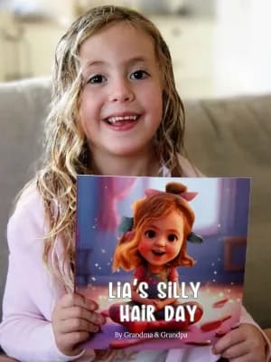 Rita E. Hoffmann's child with their Adorabook