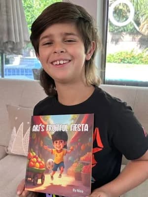 Belkis Colmenares's child with their Adorabook