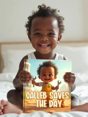 Gina Reno Woodlee's child with their Adorabook