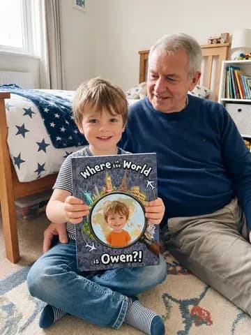 K Murphy's child with their Adorabook
