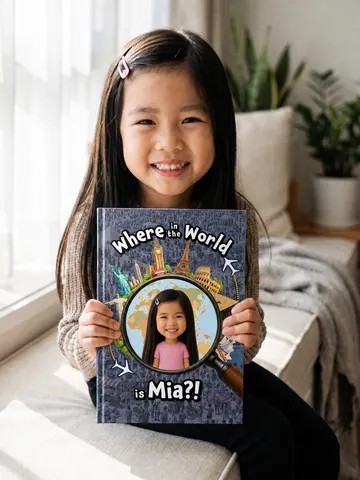Kathy Dupea's child with their Adorabook